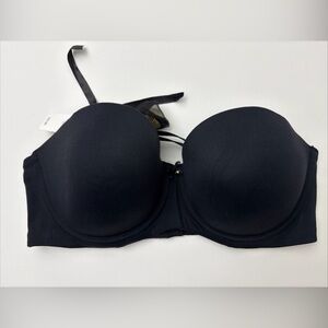 Soma Embraceable Multiway Full Coverage Black Strapless Underwire Bra Sz 36D NEW